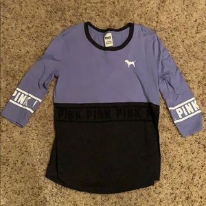 3/4 sleeve Pink Victoria’s Secret shirt